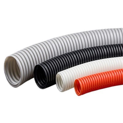 Tube ondulé gris